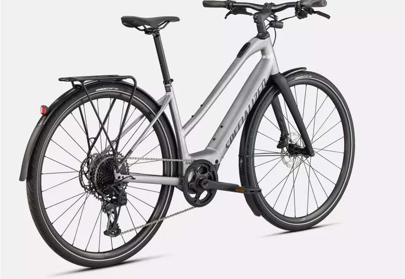 Specialized Turbo Vado SL 5.0 Step-Through EQ Electric Hybrid Bike 2024 in Silver Aluminium-6